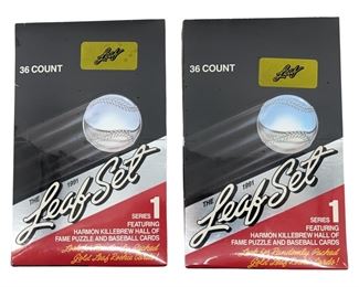 2pc. The 1991 Leaf Set Series 1 Wax Boxes