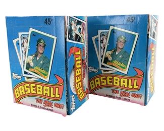 2pc. 1989 Topps Baseball Bubble Gum Card Boxes