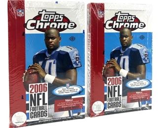 2pc. 2006 Topps Chrome NFL Card Box Set Sealed