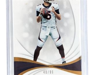 Joe Flacco Panini Immaculate Collection Card 40/99
