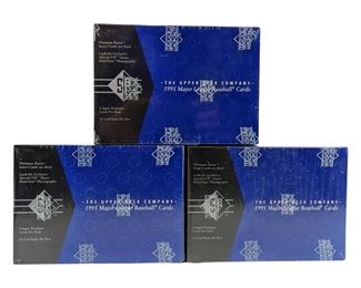 3 Upper Deck '95 Major League Baseball Card Boxes