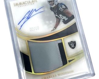 Panini Immaculate Signed Charles Woodson Card