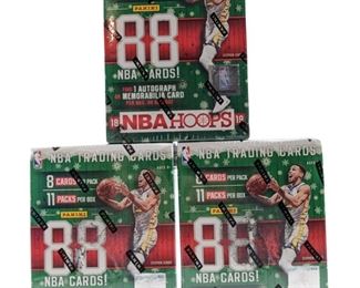 3pc 1988 Panini Hoops Holiday NBA Blaster Boxes