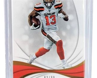 Immaculate Collection Panini Odell Beckham Jr Card