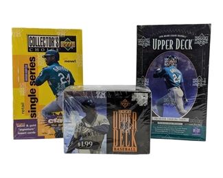 3pc 1994-96 Upper Deck Baseball Hobby Boxes
