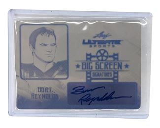 Signed Burt Reynolds Leaf Ultimate Sports Print Plate