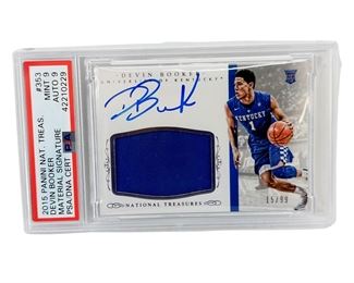 2015 Panini Signed Devin Booker Card