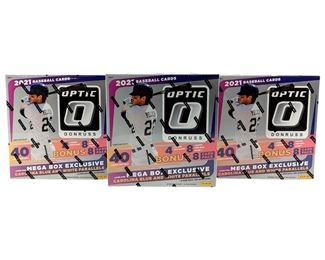 3pc 2021 Panini Donruss Optic Baseball Mega Boxes