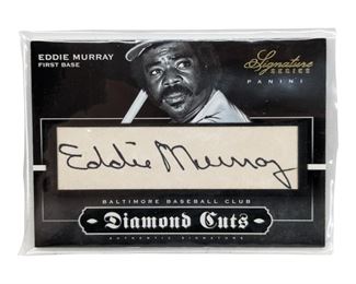 Panini Diamond Cuts Signed Eddie Murray Card 09/10