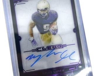 2019 Leaf Trinity Autographed Myles Gaskin Card