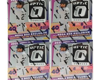 4pc 2021 Panini Donruss Optic Baseball Mega Boxes