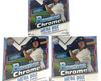 3pc. 2021 Bowman Chrome Mega Box Card Sets