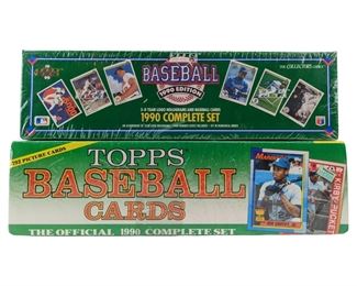 2pc '90 Topps/Upper Deck 1000+ Baseball Card Boxes