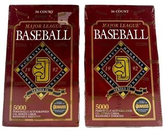 2pc. 1992 Donruss MLB Series 2 Box Sets