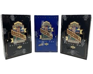 1993 3pc. Upper Deck Series 1 & 2 MLB Hobby Boxes