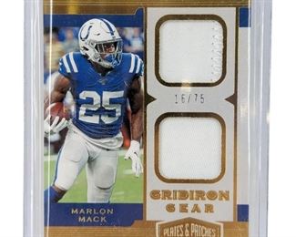 Marlon Mack Panini Player-Worn Jersey Card 16/75
