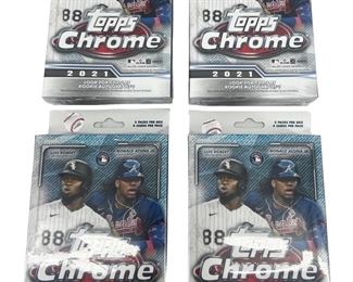 4pc. 2021 Topps Chrome Trading Card Box Set