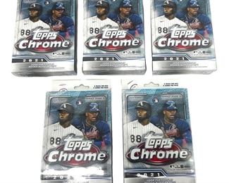 5pc. 2021 Topps Chrome MLB Hobby Boxes