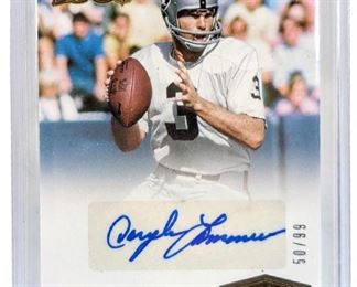 Signed Daryle Lamonica Plates & Patches Card 50/99