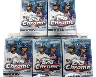 5pc. 2021 Topps Chrome Hanger Box Set
