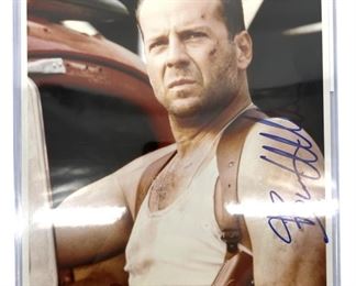 Authentic Autographed Bruce Willis Photo