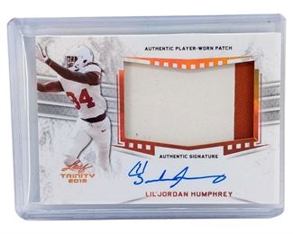 2019 Leaf Trinity Autographed Jordan Humphrey Card