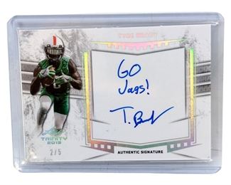 2019 Leaf Trinity Autographed Tyre Brady Card
