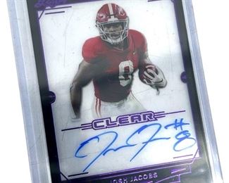 2019 Leaf Trinity Autographed Josh Jacobs Card