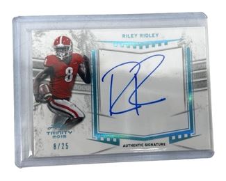 2019 Leaf Trinity Autographed Riley Ridley Card