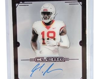 2019 Leaf Trinity Autographed Hakeem Butler Card