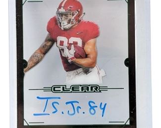 2019 Leaf Trinity Autographed Irv Smith Jr. Card