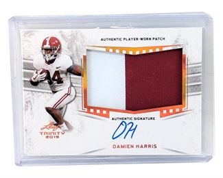 2019 Leaf Trinity Autographed Damien Harris Card
