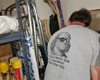 alum. chairs and so much more  ! located down stairs.