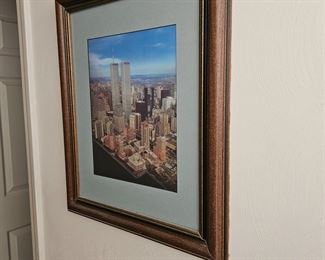 twin towers framed pic