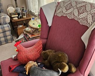 This chair now down the hall in the end of hall bedroom.