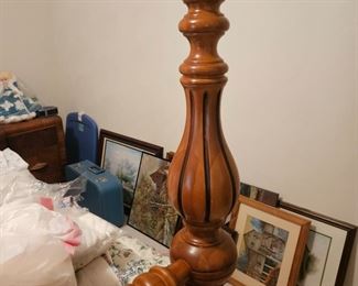 Waterfall Bed post close up.  Excellent condition  REDUCED !!