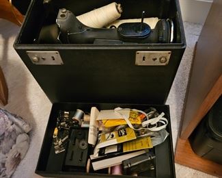 Singer Featherlight sewing machine upper level