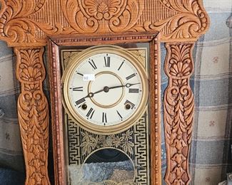 1 of 3 Gingerbread, wall clocks.  All dif. May or May not function but parts are in each 