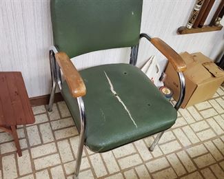 Second retro chair needs repair but sturdy!