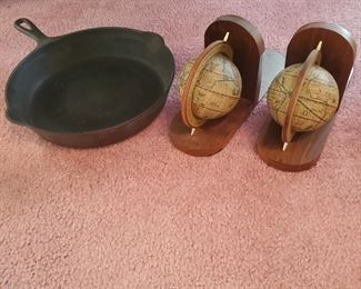 Griswold pan - World bookends