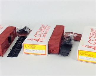 Accurail Accumate Coupler Equipped Train Cars #2404, and (2) #8018