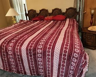 Midcentury King Size Bed - Has 2 Dressers and 2 Nightstands to match.