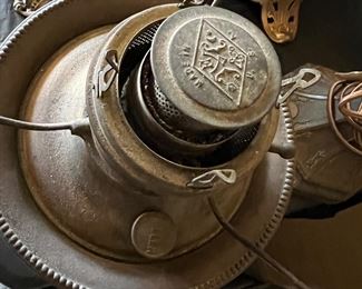 Antique Miller kerosene lamp, made in U.S.A. 