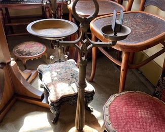 Antique cigar ash tray stand