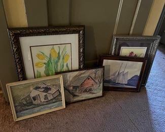 Vintage and antique art work