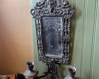 Antique Candelabra Mirror
