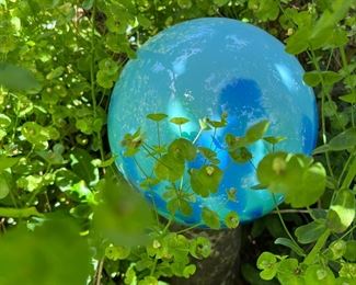 Glass blue orb