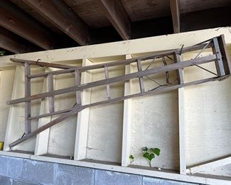 Vintage wood ladder