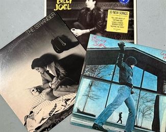 BILLY JOEL RECORDS | Billy Joel vinyl record albums, including: Glass Houses, An Innocent Man, and The Stranger.