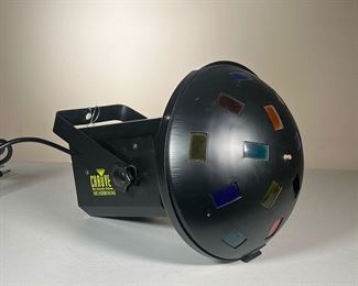 CHAUVET MUSHROOM LASER LIGHT | Rotating multicolored light with brace & hanging hardware. - l. 12 x w. 12 x h. 15 in